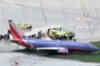 Passenger plane skids off runway in Chicago