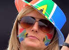 Flags and faces at World Cup