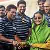 President honours world champs