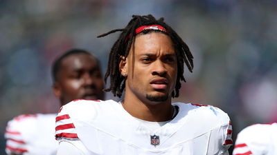 San Francisco 49ers&rsquo; defensive front takes another brutal hit as Yetur Gross-Matos exits Rams game with hamstring injury